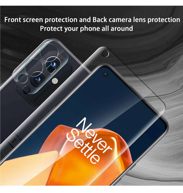 ONEPLUS 9 PREMIUM TEMPERED GLASS SCREEN AND CAMERA LENS PROTECTOR 4PK | ORZERO