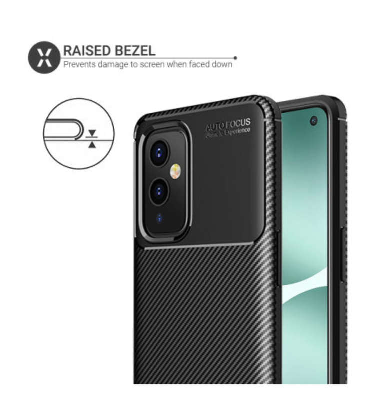 ONEPLUS 9 PREMIUM SLIM CARBON FIBRE CASE BLACK | OLIXAR