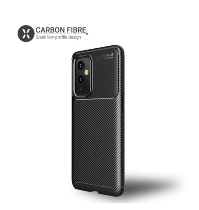 ONEPLUS 9 PREMIUM SLIM CARBON FIBRE CASE BLACK | OLIXAR