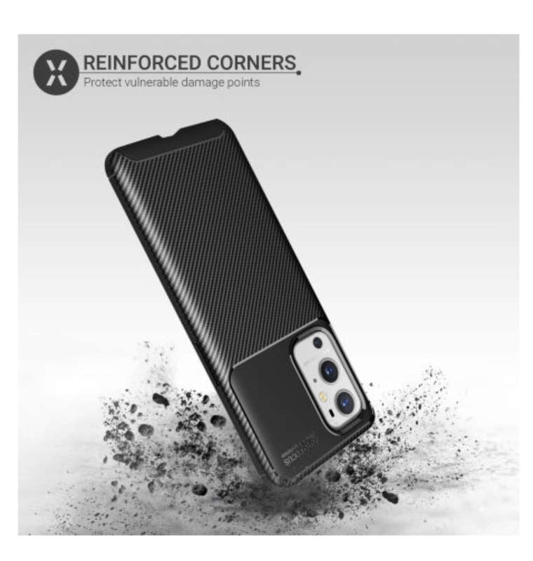 ONEPLUS 9 PRO PREMIUM SLIM CARBON FIBRE CASE BLACK | OLIXAR