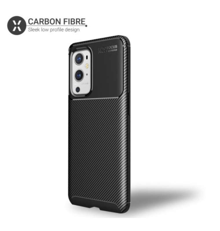 ONEPLUS 9 PRO PREMIUM SLIM CARBON FIBRE CASE BLACK | OLIXAR