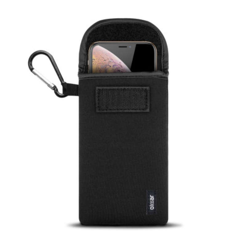NEOPRENE UNIVERSAL SMARTPHONE POUCH SLEEVE BLACK | OLIXAR