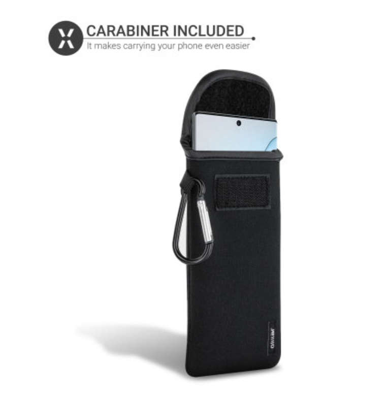 NEOPRENE UNIVERSAL SMARTPHONE POUCH SLEEVE BLACK | OLIXAR