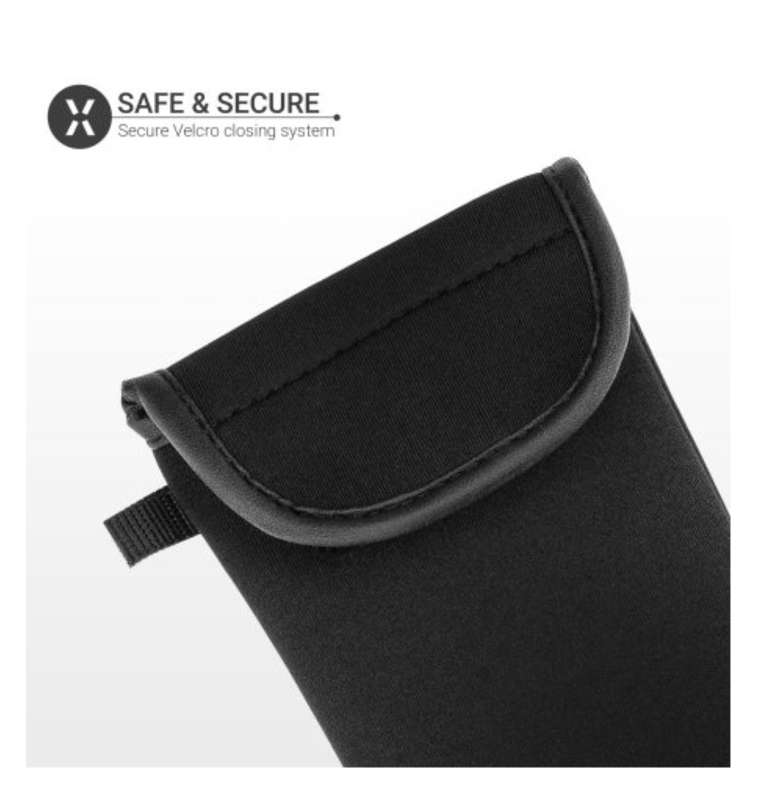 NEOPRENE UNIVERSAL SMARTPHONE POUCH SLEEVE BLACK | OLIXAR