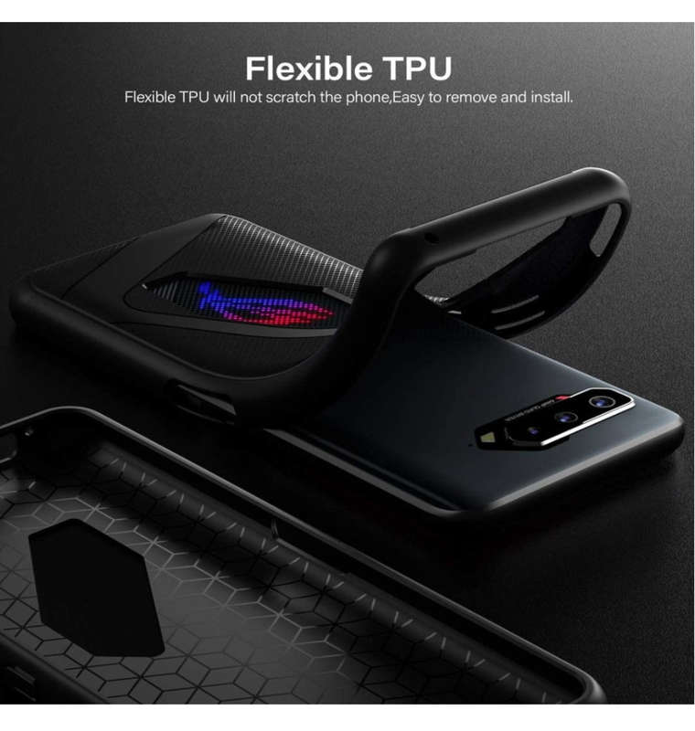 ASUS ROG PHONE 5 PREMIUM ULTRA SLIM TPU CASE BLACK