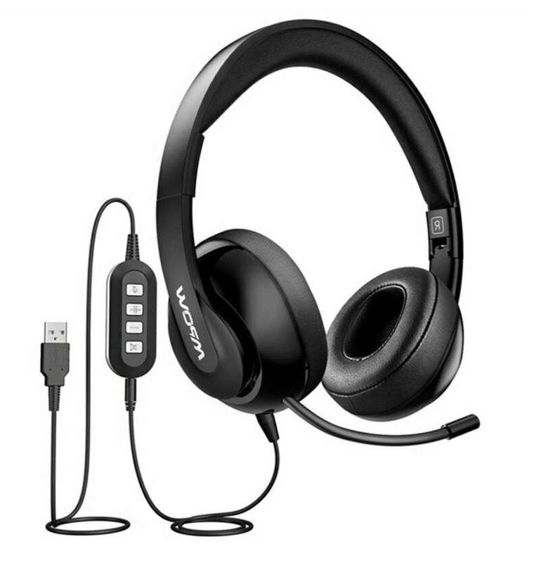 MPOW 224 LIGHTWEIGHT FOLDABLE WIRED HEADSET WITH RETRACTABLE MIC BLACK