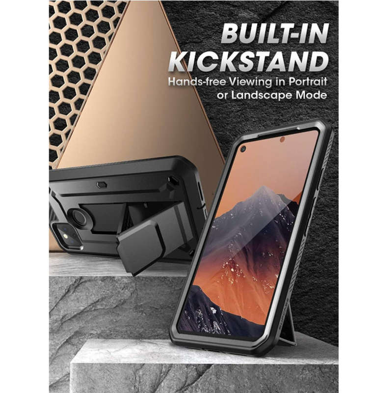 GOOGLE PIXEL 4A 5G FULL BODY RUGGED PROTECTIVE CASE WITH SCREEN PROTECTOR BLACK | SUPCASE