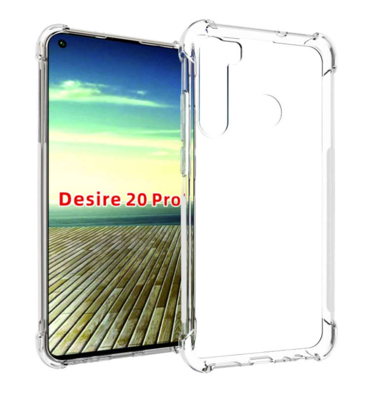 HTC DESIRE 20 PRO PROTECTIVE FLEXIBLE TPU CASE CLEAR