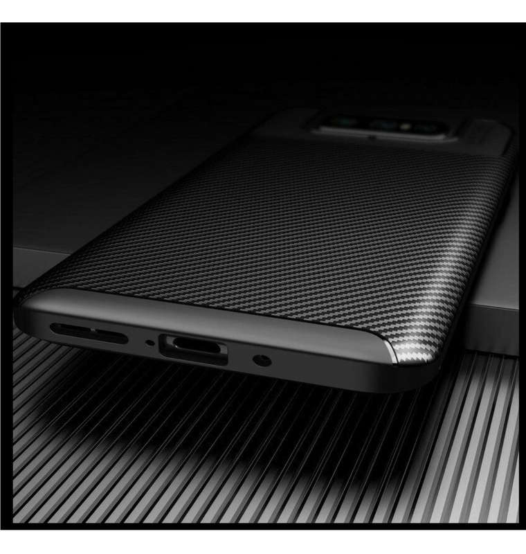 ASUS ZENFONE 8 FLIP PREMIUM CARBON FIBRE TEXTURED CASE BLACK