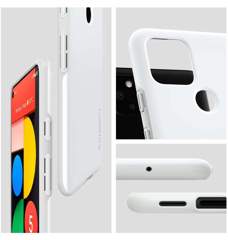 GOOGLE PIXEL 5 PREMIUM SLIM THIN FIT CASE WHITE | SPIGEN