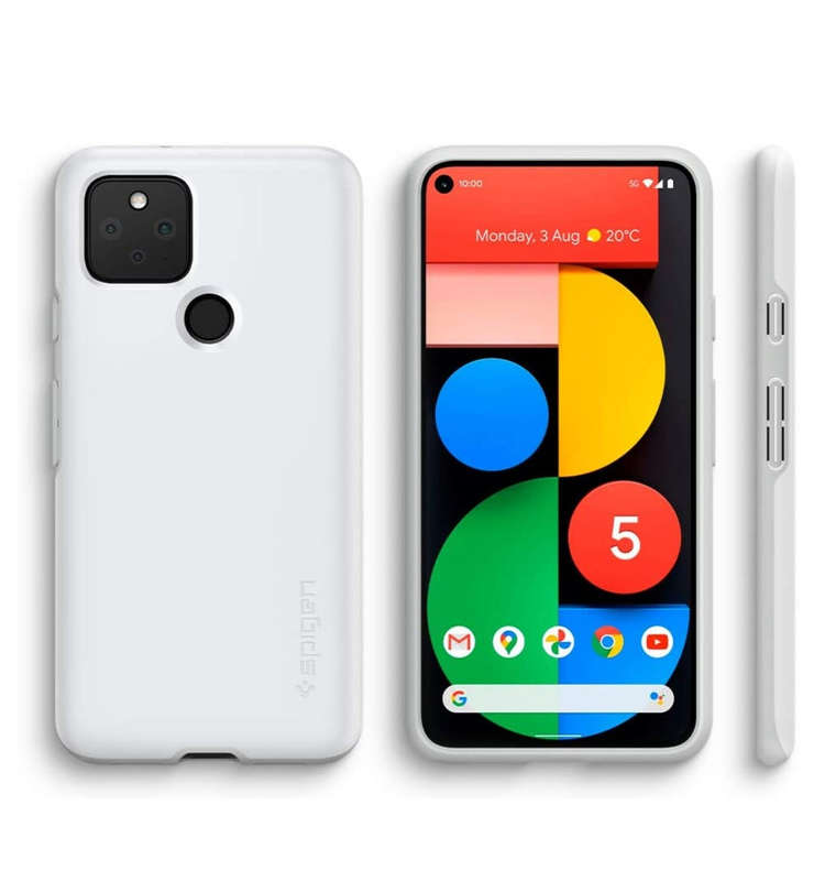 GOOGLE PIXEL 5 PREMIUM SLIM THIN FIT CASE WHITE | SPIGEN