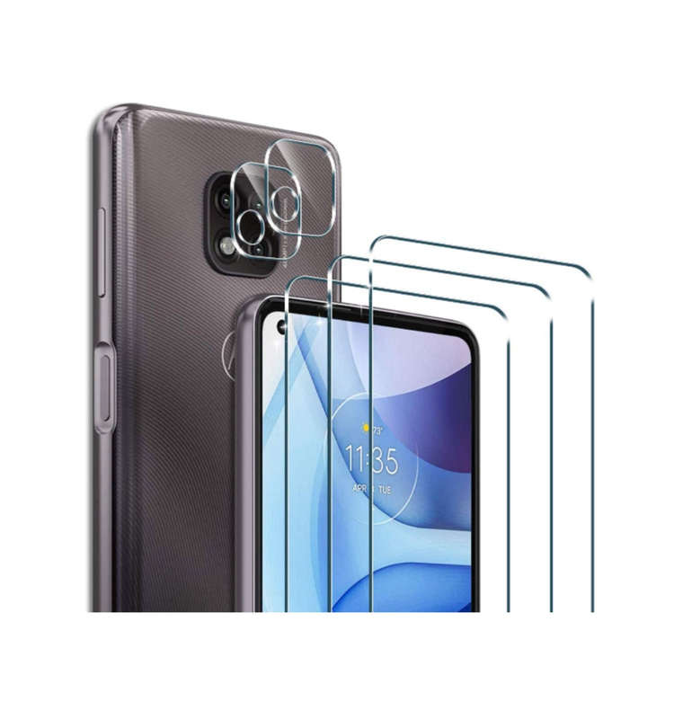 MOTO G POWER (2021) PREMIUM TEMPERED GLASS SCREEN AND CAMERA LENS PROTECTOR 5PK | PULEN