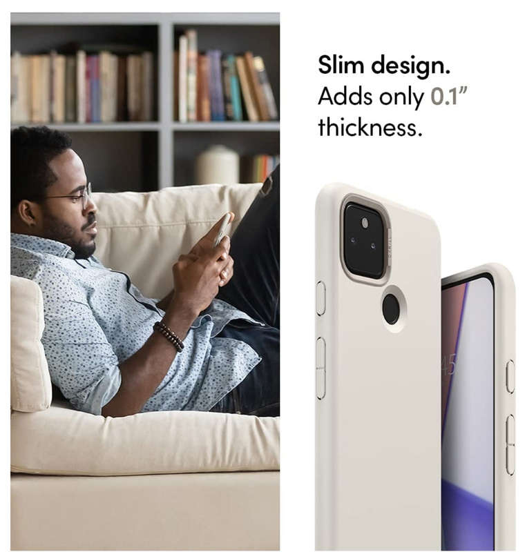 GOOGLE PIXEL 5A 5G PREMIUM SLIM COLOR BRICK CASE STONE | CYRILL