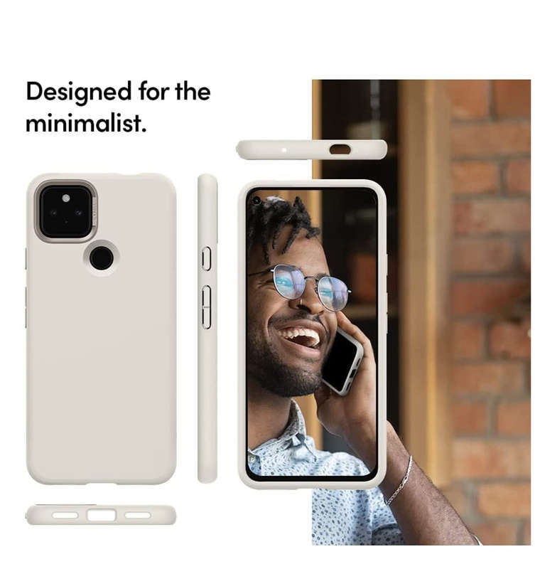 GOOGLE PIXEL 5A 5G PREMIUM SLIM COLOR BRICK CASE STONE | CYRILL