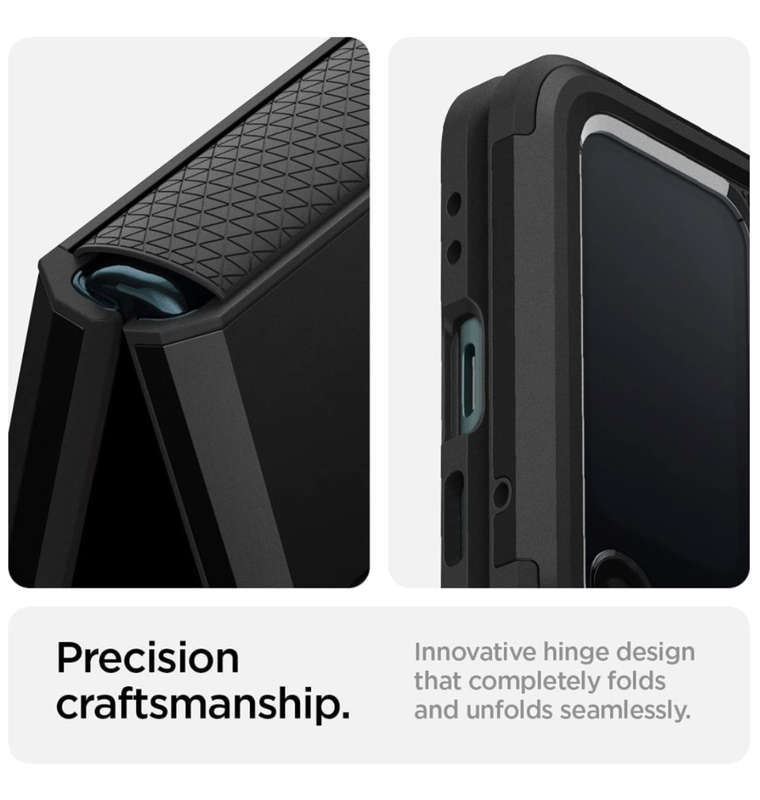 SAMSUNG GALAXY Z FLIP 3 5G PREMIUM TOUGH ARMOR CASE BLACK | SPIGEN