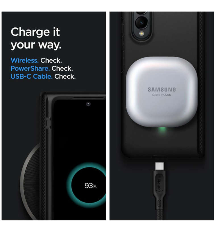 SAMSUNG GALAXY Z FOLD 3 5G PREMIUM SLIM ARMOR PRO CASE BLACK | SPIGEN