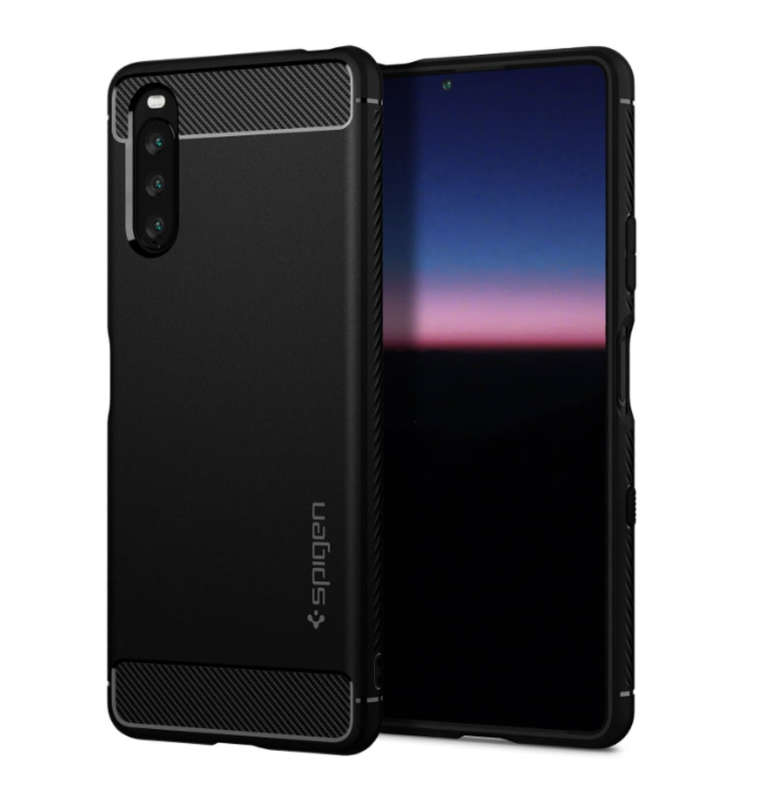 SONY XPERIA 10iii (2021) PREMIUM RUGGED ARMOR CASE BLACK | SPIGEN