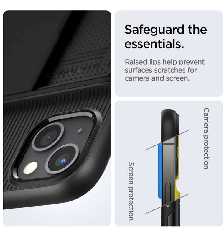 IPHONE 13 PREMIUM SLIM ARMOR CARD CASE BLACK | SPIGEN