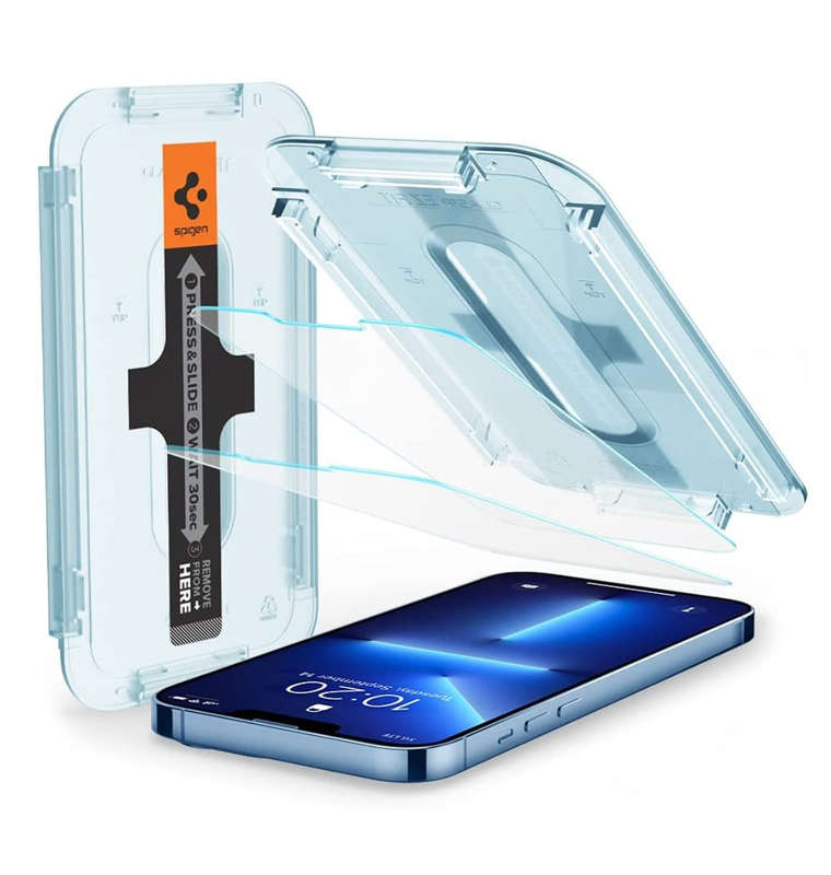 IPHONE 13 PRO MAX GLAS.TR EZ FIT PREMIUM TEMPERED GLASS SCREEN PROTECTOR 2PK | SPIGEN