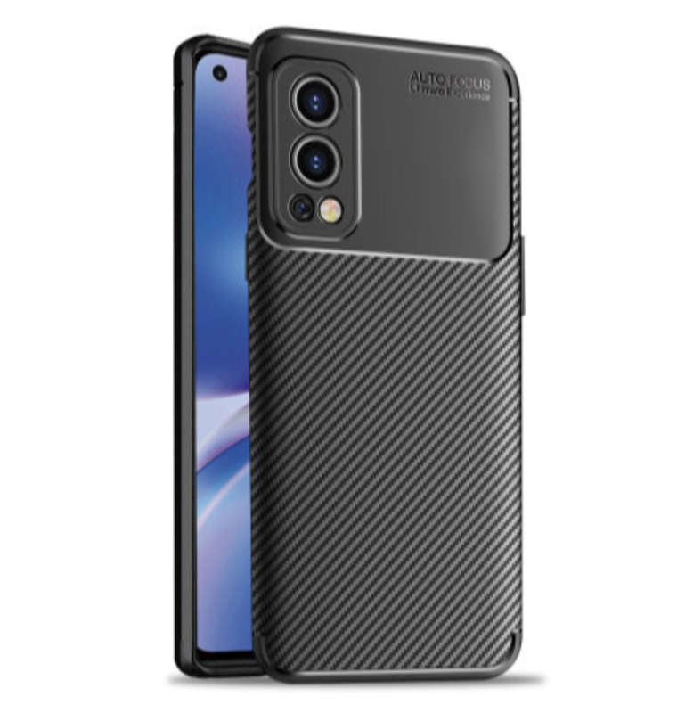 ONEPLUS NORD 2 5G (2021) SLIM CARBON FIBRE CASE BLACK | OLIXAR