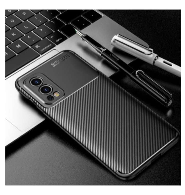 ONEPLUS NORD 2 5G (2021) SLIM CARBON FIBRE CASE BLACK | OLIXAR