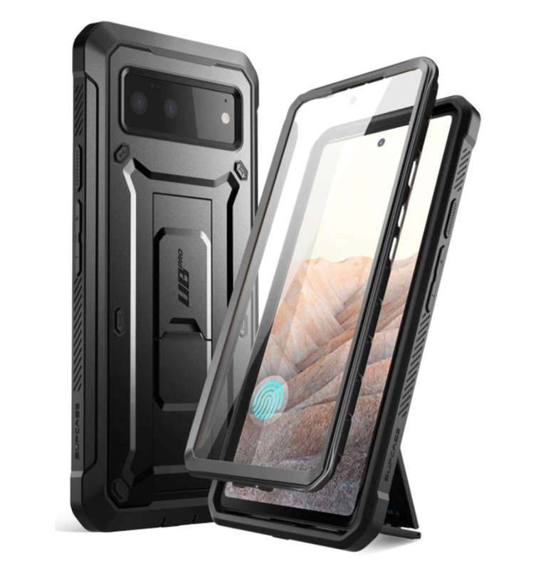GOOGLE PIXEL 6 FULL BODY RUGGED PROTECTIVE CASE BLACK | SUPCASE