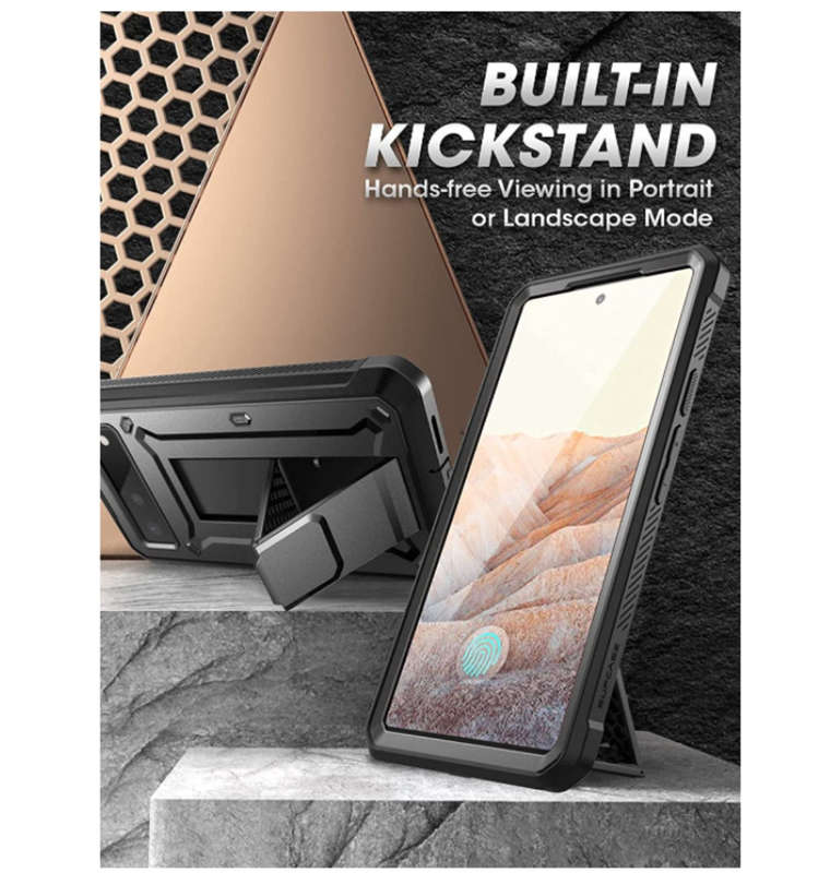 GOOGLE PIXEL 6 FULL BODY RUGGED PROTECTIVE CASE BLACK | SUPCASE