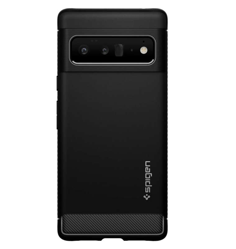 GOOGLE PIXEL 6 PRO PREMIUM RUGGED ARMOR CASE BLACK | SPIGEN