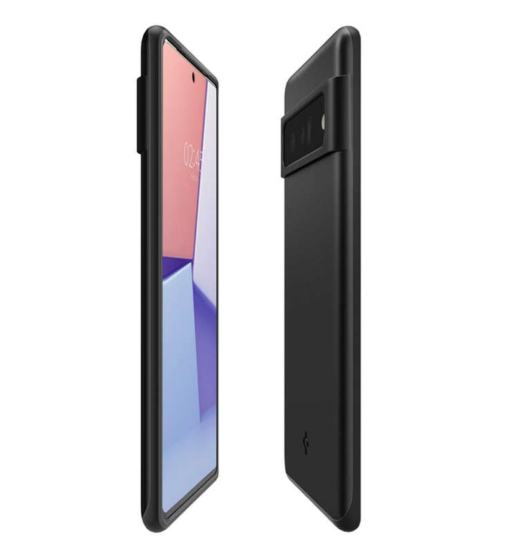 GOOGLE PIXEL 6 PRO PREMIUM SLIM THIN FIT CASE BLACK | SPIGEN