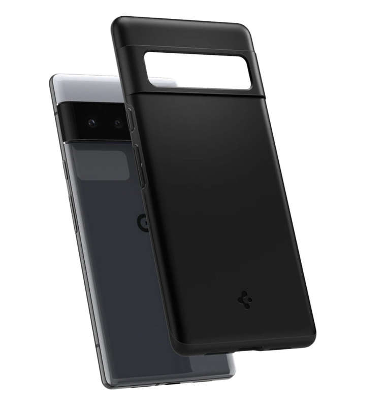 GOOGLE PIXEL 6 PRO PREMIUM SLIM THIN FIT CASE BLACK | SPIGEN