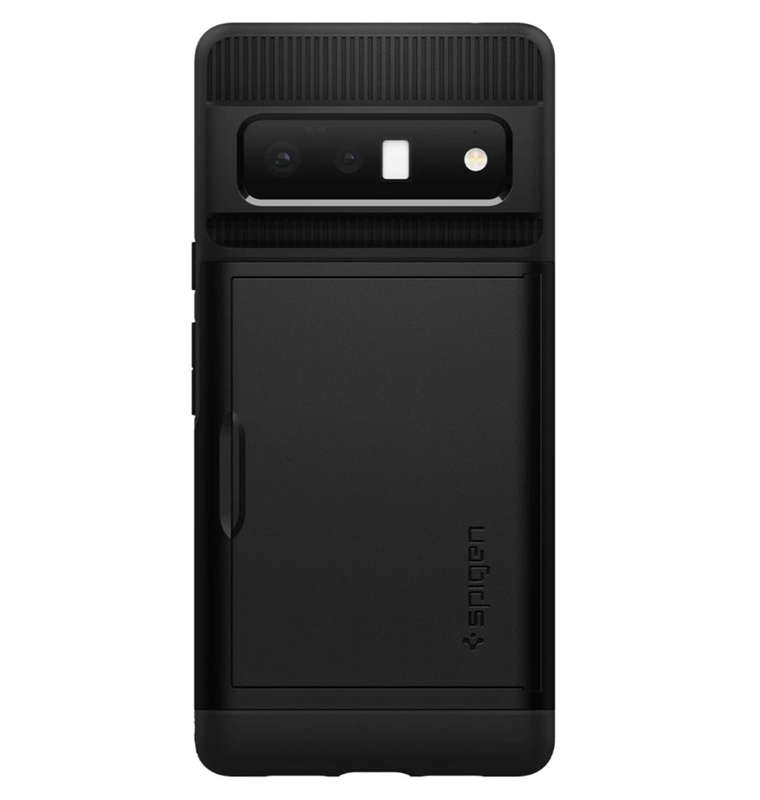 GOOGLE PIXEL 6 PRO PREMIUM SLIM ARMOR CARD CASE BLACK | SPIGEN