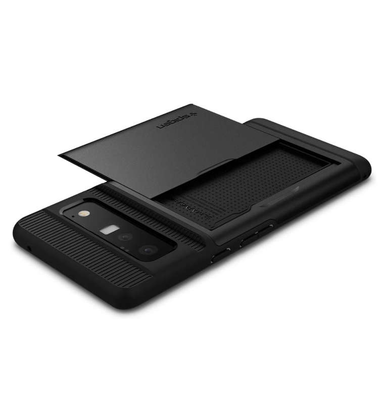 GOOGLE PIXEL 6 PRO PREMIUM SLIM ARMOR CARD CASE BLACK | SPIGEN