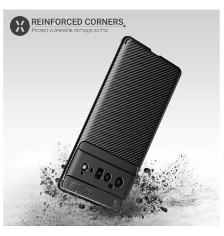 GOOGLE PIXEL 6 PRO PREMIUM SLIM CARBON FIBRE CASE BLACK | OLIXAR