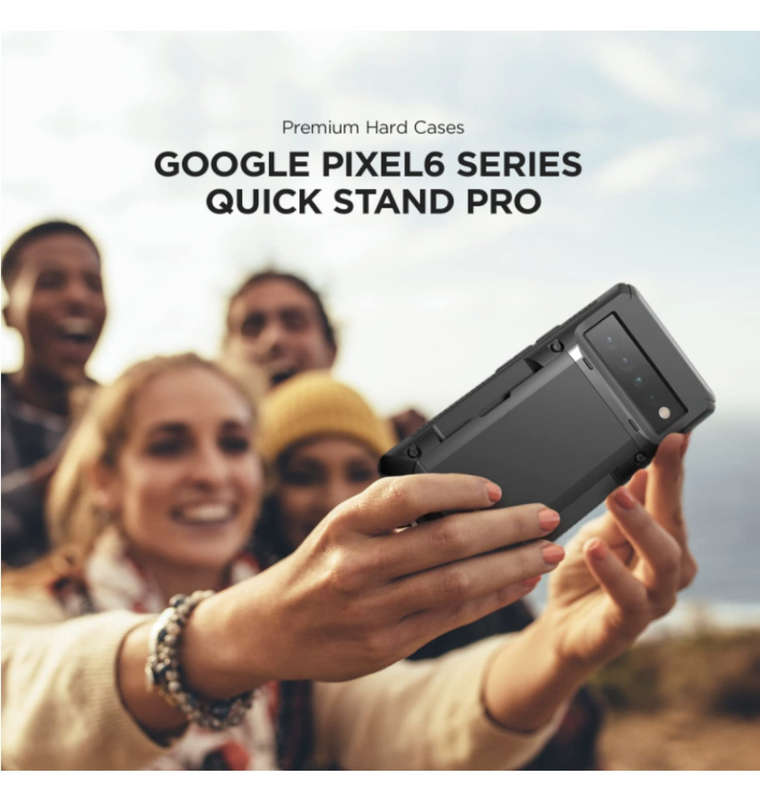 GOOGLE PIXEL 6 PRO PREMIUM RUGGED DAMDA GLIDE CARD CASE BLACK | VRS DESIGN