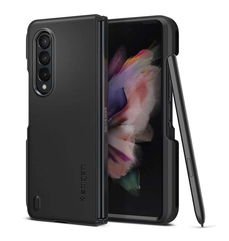SAMSUNG GALAXY Z FOLD 3 5G PREMIUM THIN FIT P BLACK | SPIGEN