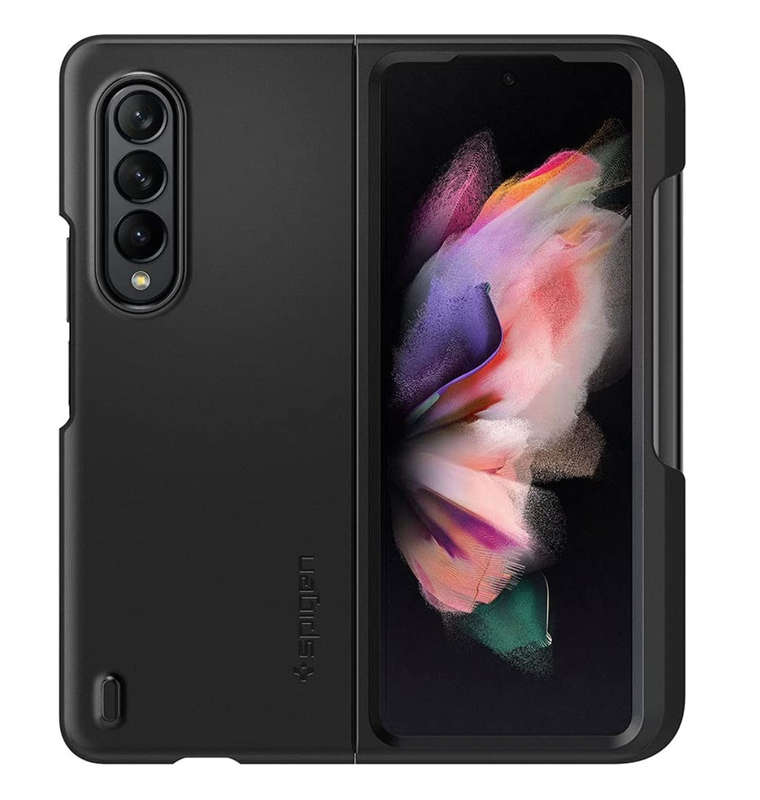SAMSUNG GALAXY Z FOLD 3 5G PREMIUM THIN FIT P BLACK | SPIGEN