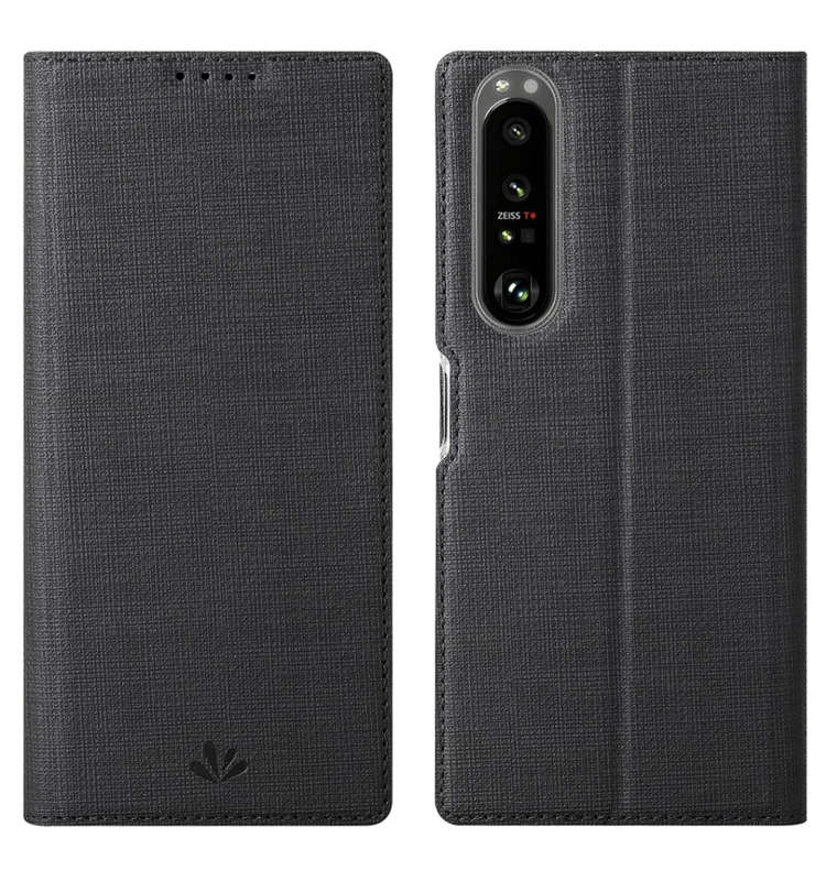 SONY XPERIA 1iii (2021) SLIM FLIP FOLIO WALLET CASE BLACK
