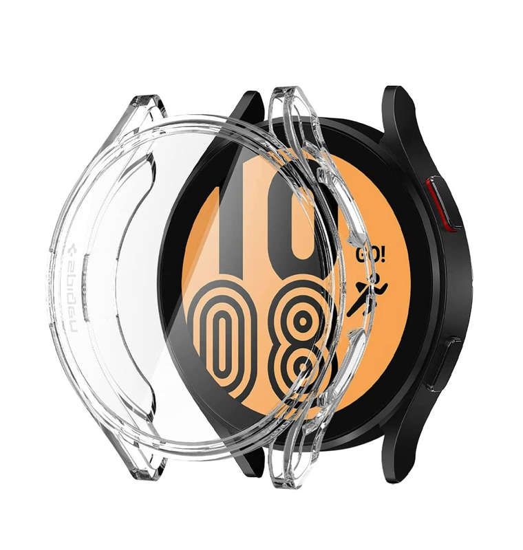 SAMSUNG GALAXY WATCH 4 PREMIUM ULTRA HYBRID SCREEN PROTECTOR CASE 44MM CLEAR | SPIGEN