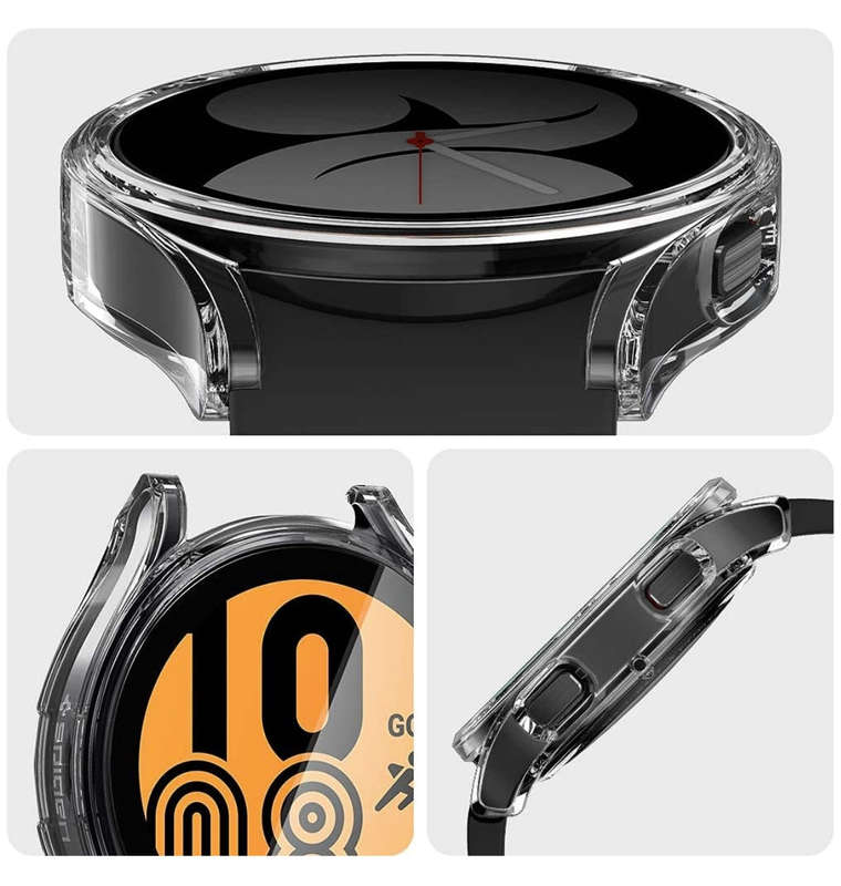 SAMSUNG GALAXY WATCH 4 PREMIUM ULTRA HYBRID SCREEN PROTECTOR CASE 44MM CLEAR | SPIGEN