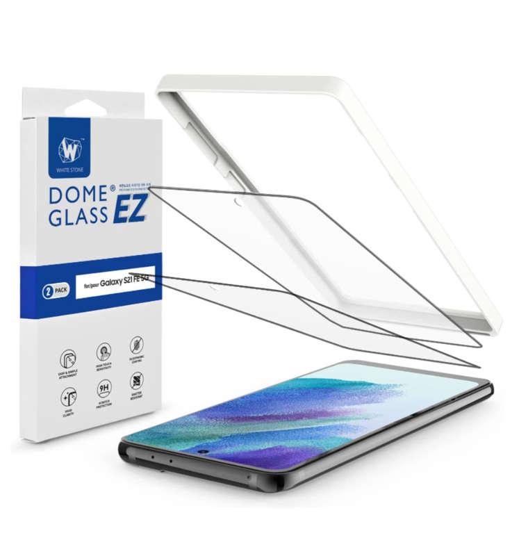 SAMSUNG GALAXY S21 FE PREMIUM TEMPERED GLASS SCREEN PROTECTOR 2PK | WHITESTONE