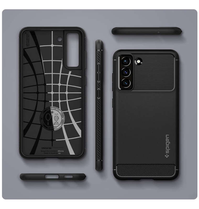 SAMSUNG GALAXY S21 FE PREMIUM RUGGED CASE BLACK | SPIGEN