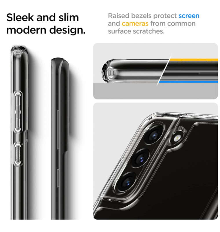 SAMSUNG GALAXY S21 FE PREMIUM ULTRA HYBRID CRYSTAL CASE CLEAR | SPIGEN