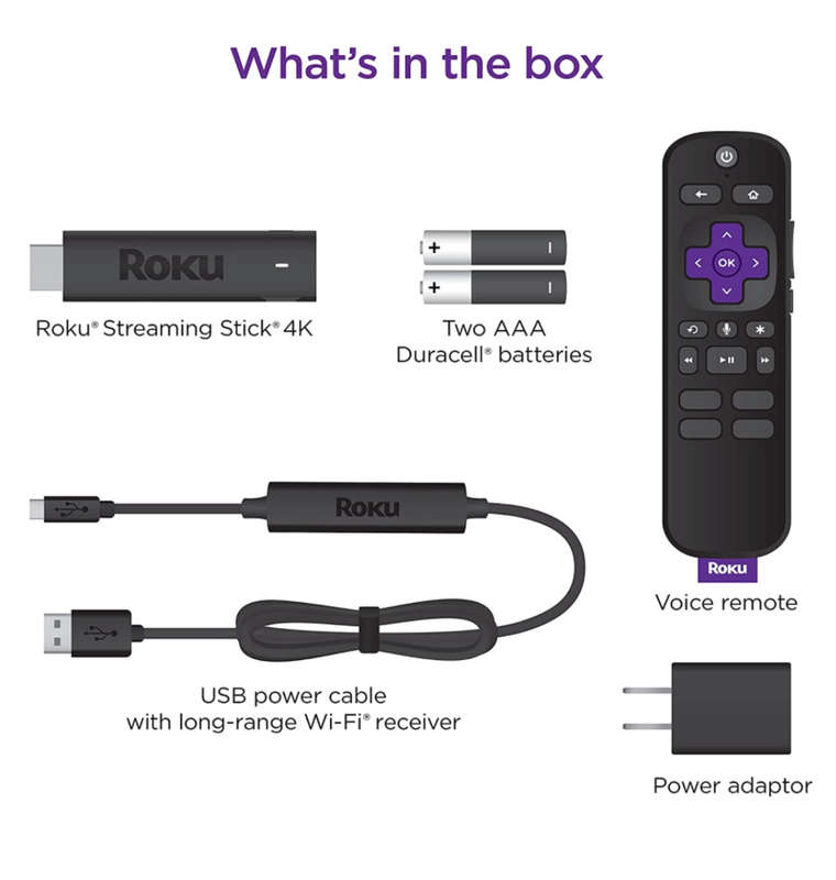 ROKU STREAMING STICK 4K MEDIA PLAYER (2021)