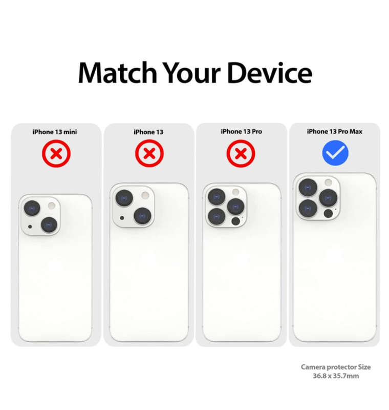 IPHONE 13 PRO MAX PREMIUM TEMPERED GLASS CAMERA PROTECTOR 2PK | WHITESTONE