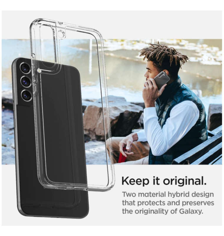 SAMSUNG GALAXY S22 PREMIUM ULTRA HYBRID CRYSTAL CASE CLEAR | SPIGEN
