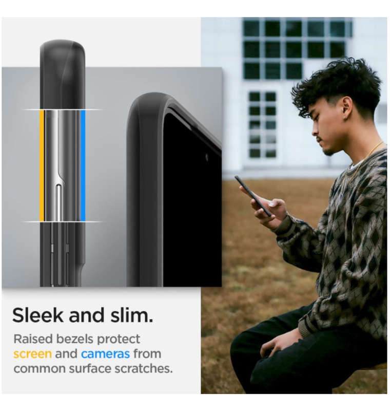 SAMSUNG GALAXY S22 PREMIUM SLIM THIN FIT CASE BLACK | SPIGEN