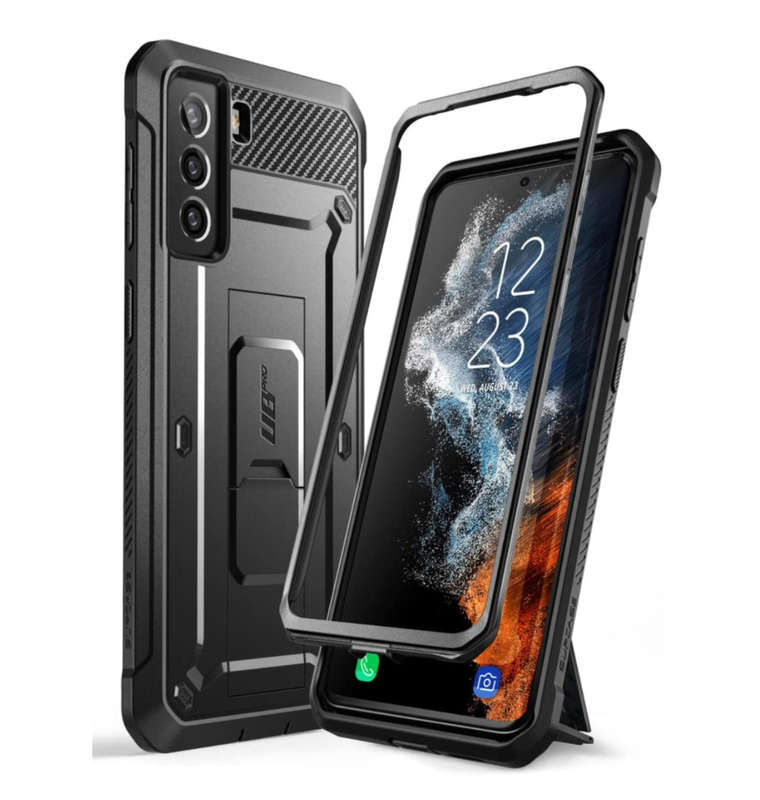 SAMSUNG GALAXY S22 FULL BODY RUGGED PROTECTIVE CASE BLACK | SUPCASE