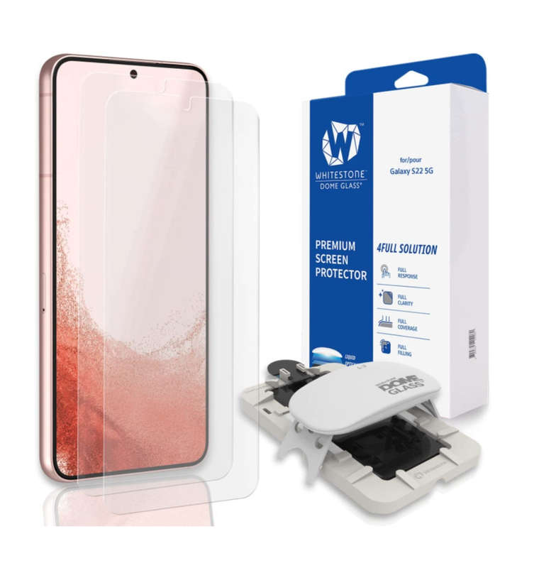 SAMSUNG GALAXY S22 TEMPERED DOME GLASS SCREEN PROTECTOR 2PK | WHITESTONE