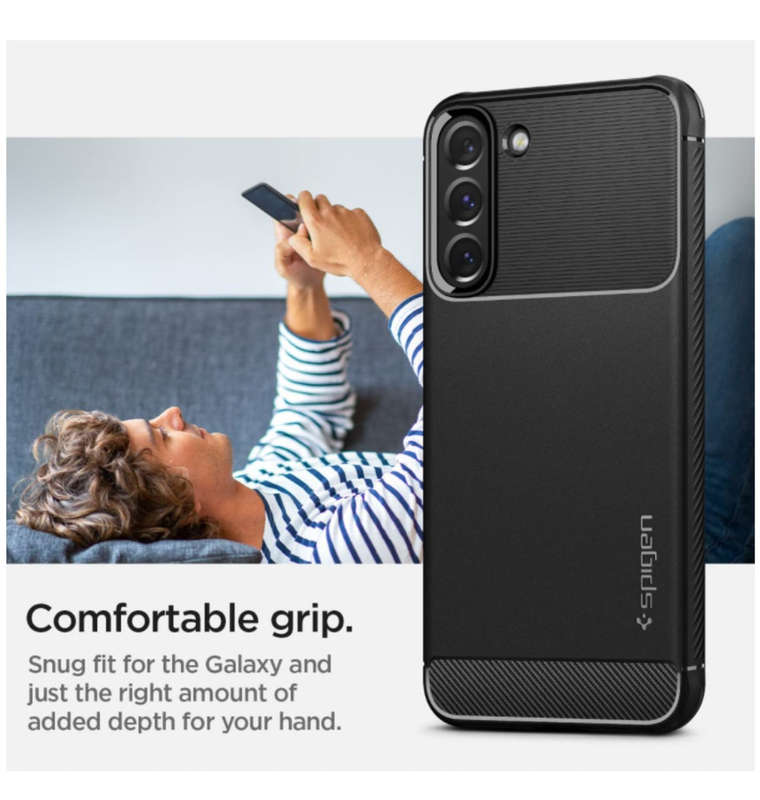 SAMSUNG GALAXY S22+ PREMIUM RUGGED CASE BLACK | SPIGEN