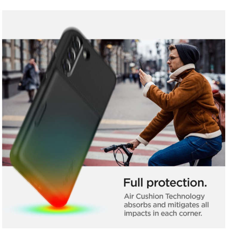 SAMSUNG GALAXY S22+ PREMIUM SLIM ARMOR CARD CASE BLACK | SPIGEN